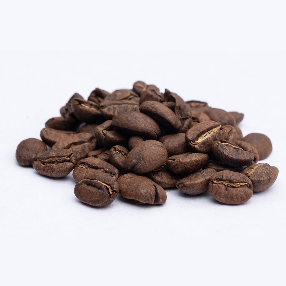 Medium roasted Yellow Caturra coffee beans from Kaʻū, Hawaiʻi